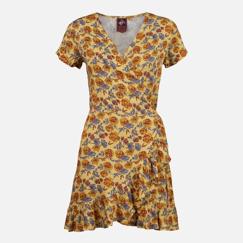 VESTIDO MUJER AFLORA FULL PRINT AMARILLO HAKA HONU - 1