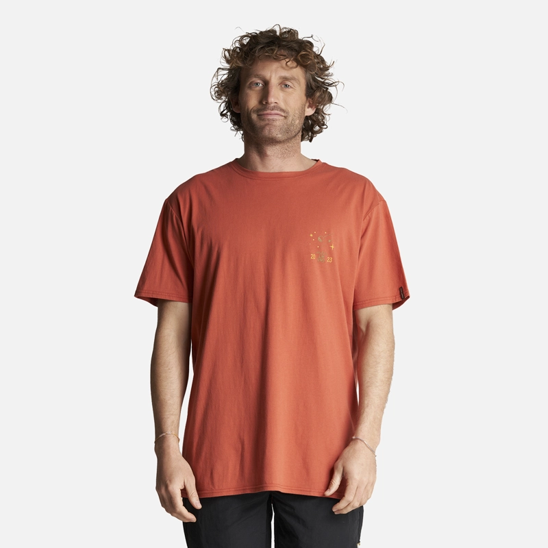 POLERA HOMBRE ATARDECER NARANJO HAKA HONU - 2