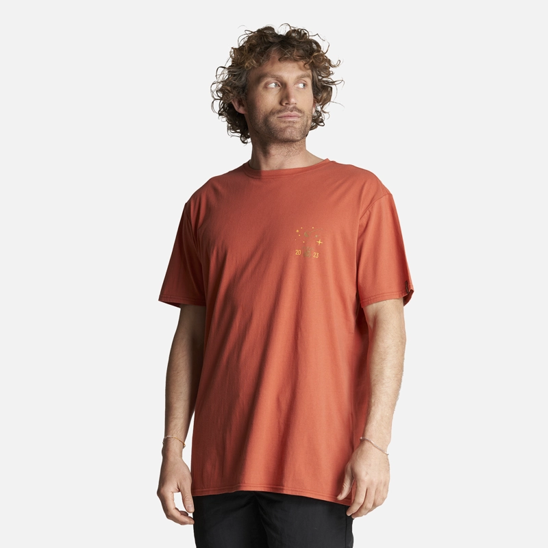 POLERA HOMBRE ATARDECER NARANJO HAKA HONU - 3