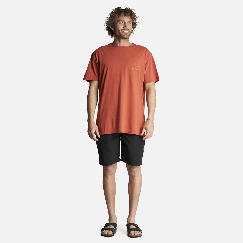 POLERA HOMBRE ATARDECER NARANJO HAKA HONU - 6