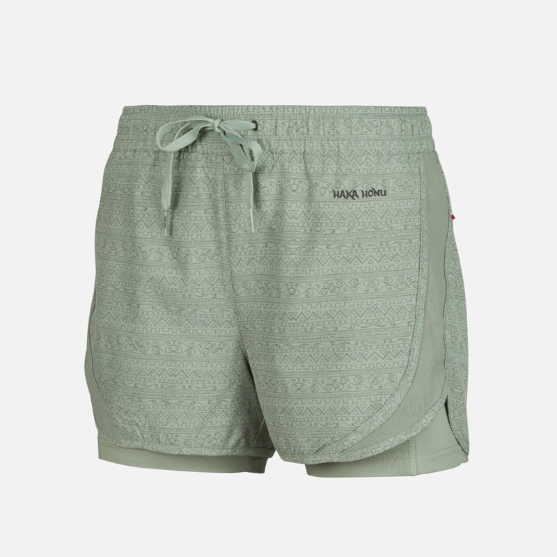 SHORT MUJER CANCHERA FULL PRINT BEIGE HAKA HONU - 1