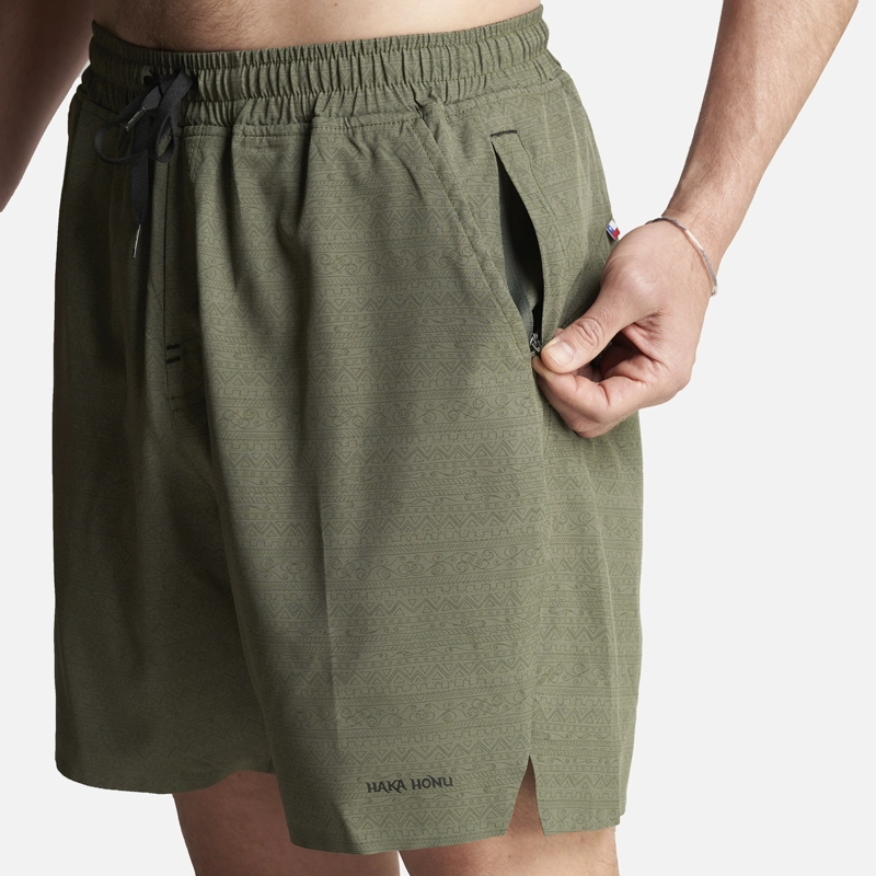 SHORT HOMBRE HAKA HONU GRIS CANCHERO FULL PRINT - 5