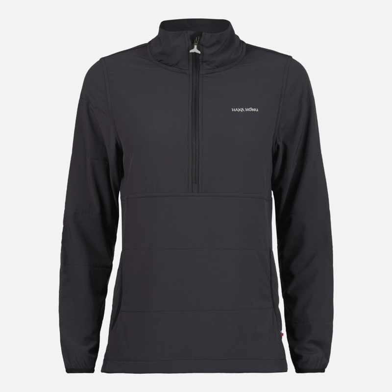 POLERON MUJER DEL SUR 1/4 ZIP SIN CAPUCHA  NEGRO HAKA HONU - 1