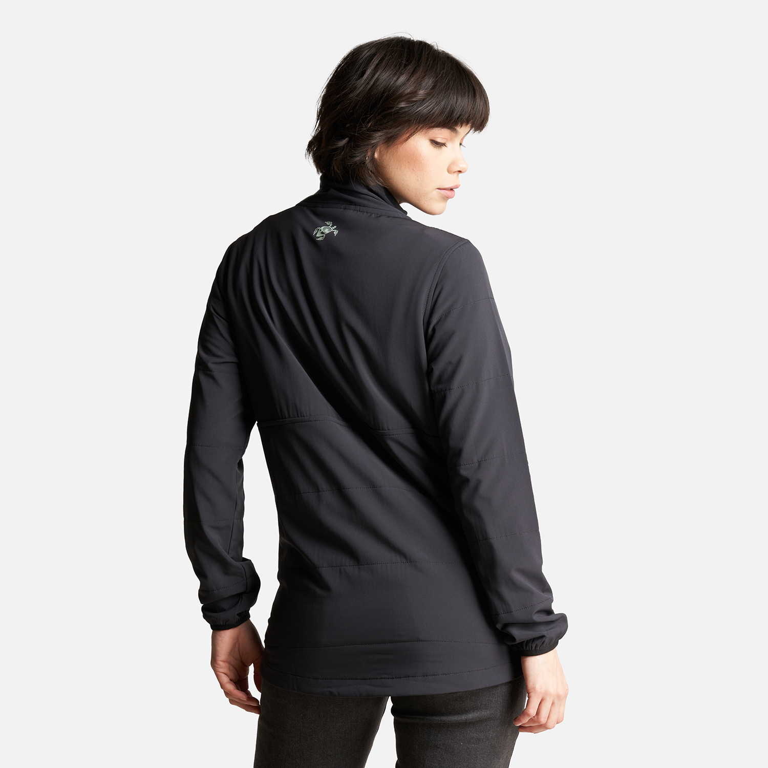 POLERON MUJER DEL SUR 1/4 ZIP SIN CAPUCHA  NEGRO HAKA HONU - 4