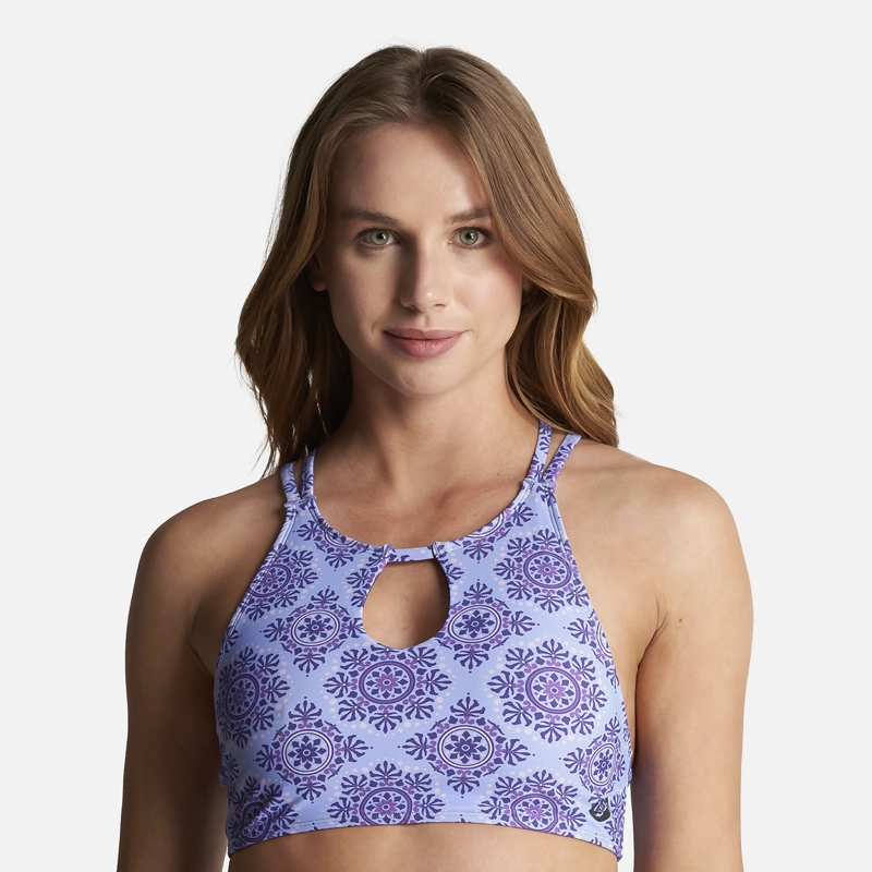 TRAJE DE BAÑO MUJER HAKA HONU FONDO DE BIKINI FULL PRINT LILA - 5