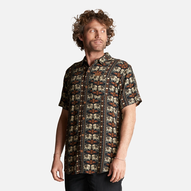CAMISA HOMBRE GOOD KARMA FULL PRINT NEGRO HAKA HONU - 3