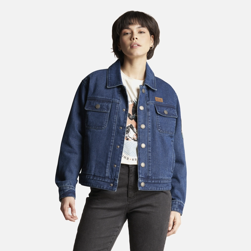 CHAQUETA MUJER JAMES JEANS AZUL HAKA HONU V23 - 2