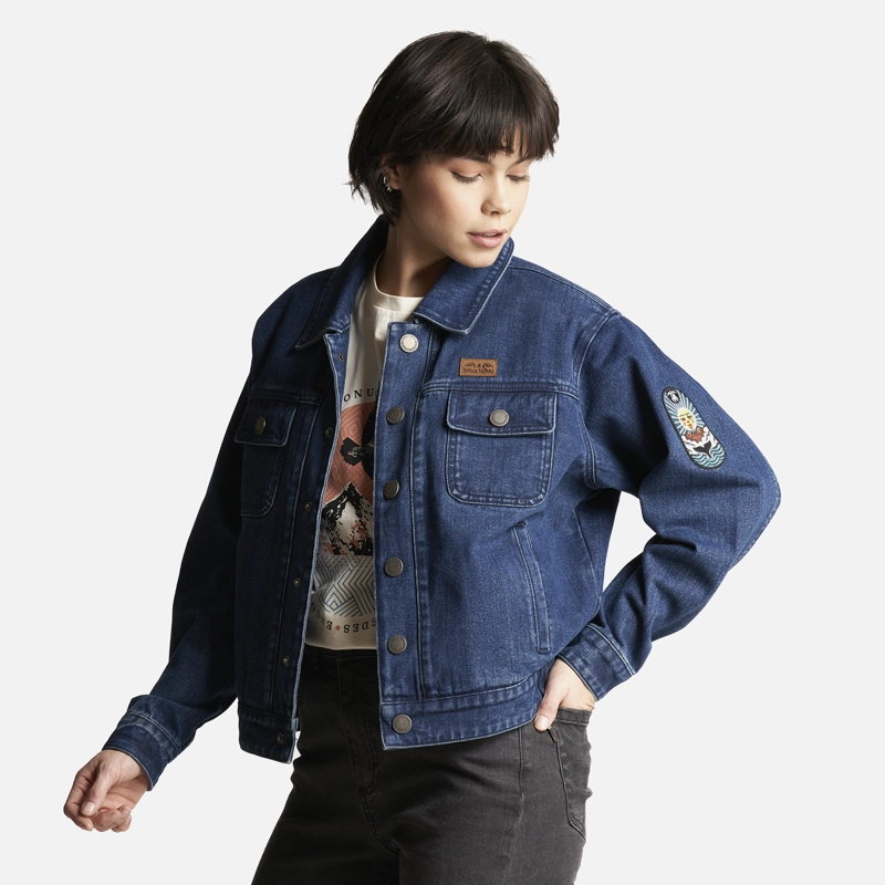 CHAQUETA MUJER JAMES JEANS AZUL HAKA HONU V23 - 3