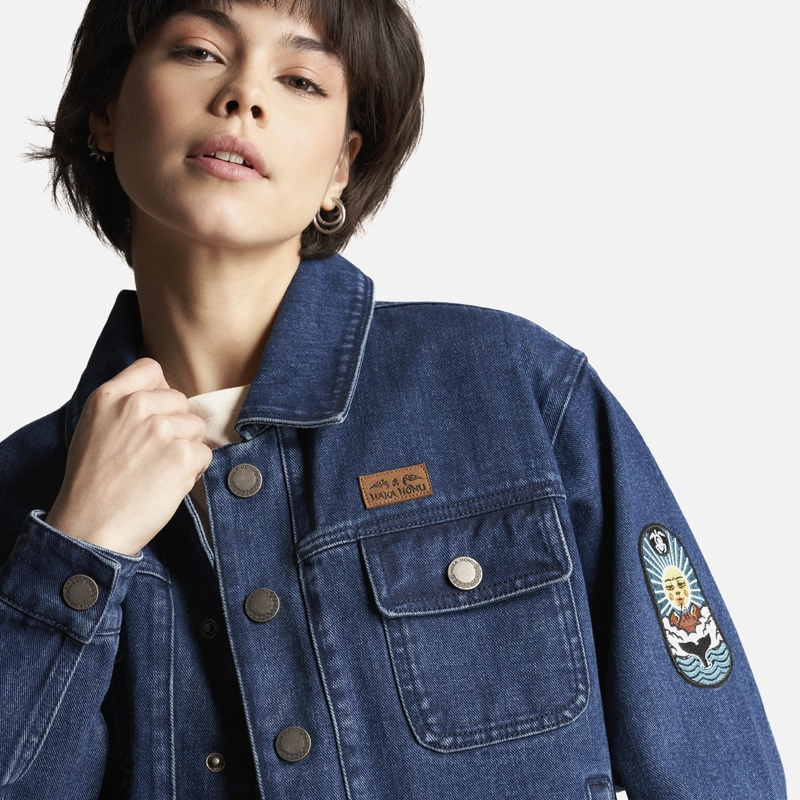 CHAQUETA MUJER JAMES JEANS AZUL HAKA HONU V23 - 5