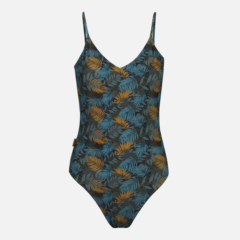 TRAJE DE BAÑO MUJER LA ANDERSON FULL PRINT MOSTAZA HAKA HONU - 1