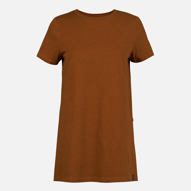 POLERA MUJER NATURAL TERRACOTA HAKA HONU - 1