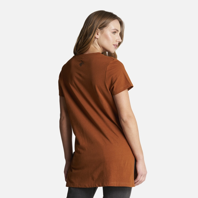 POLERA MUJER NATURAL TERRACOTA HAKA HONU - 4