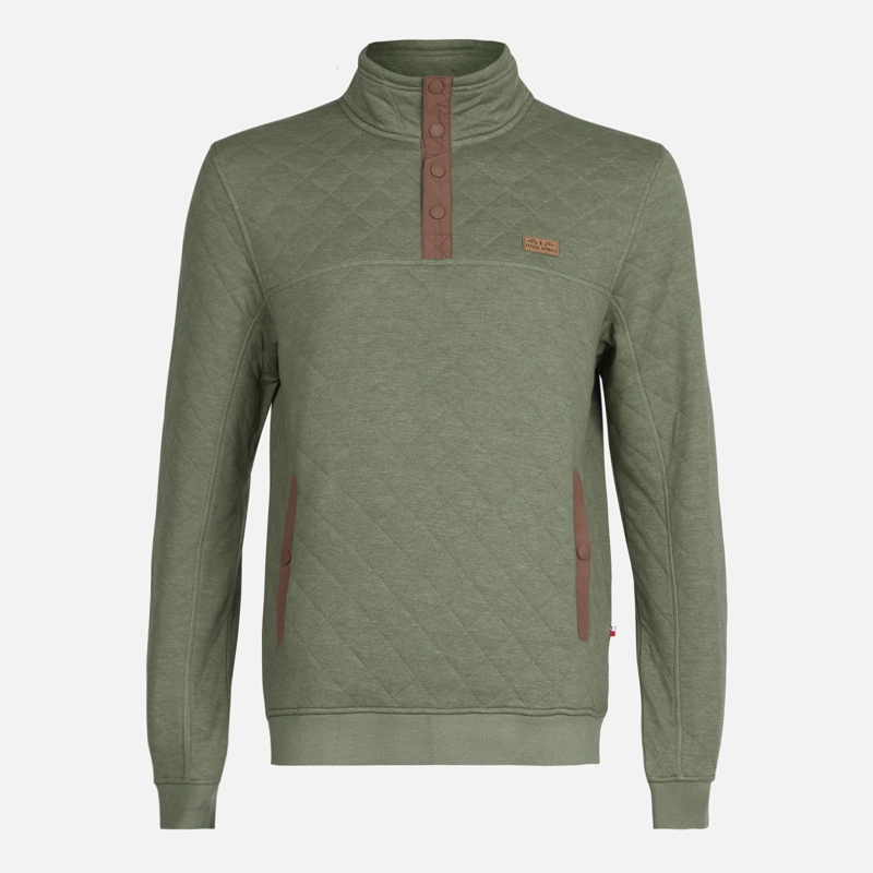 POLERON HOMBRE TOKERAU INSULADO VERDE MILITAR HAKA HONU - 1