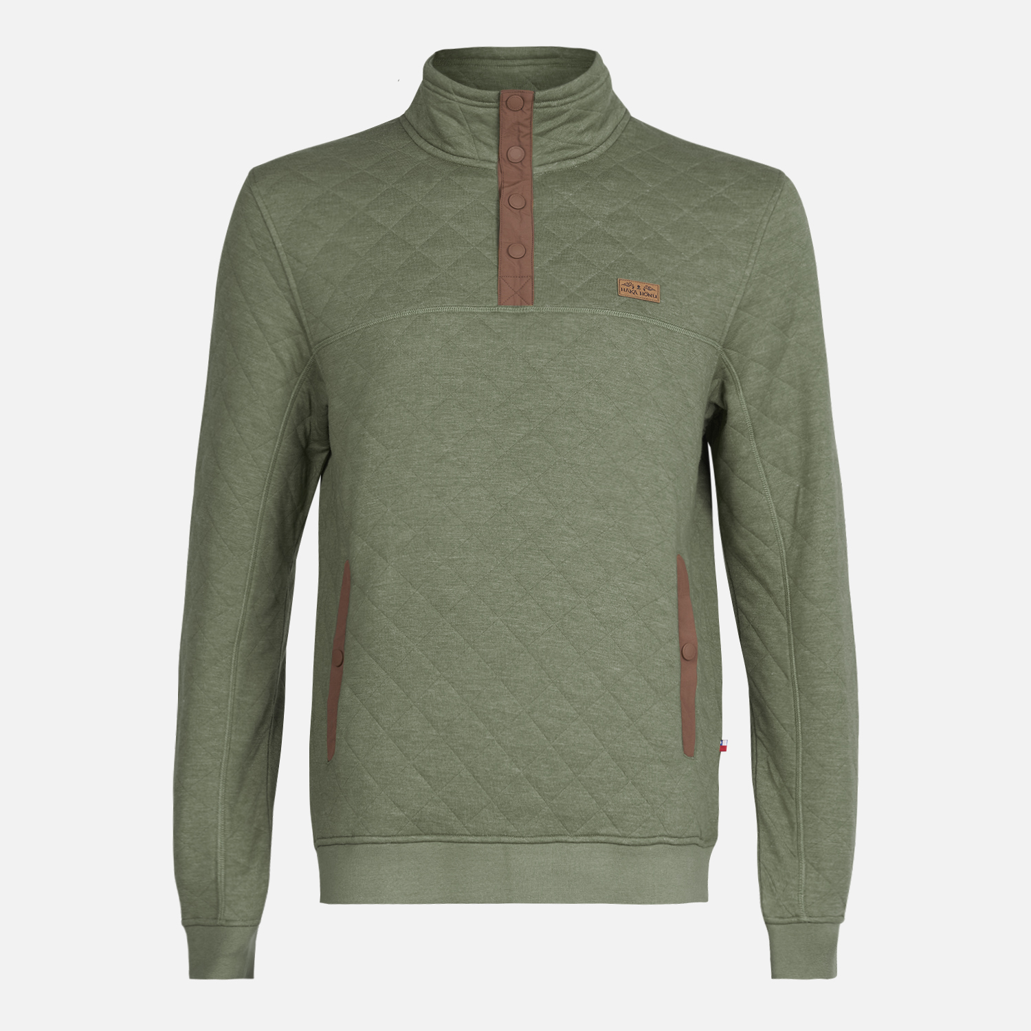 POLERON HOMBRE TOKERAU INSULADO VERDE MILITAR HAKA HONU - 1