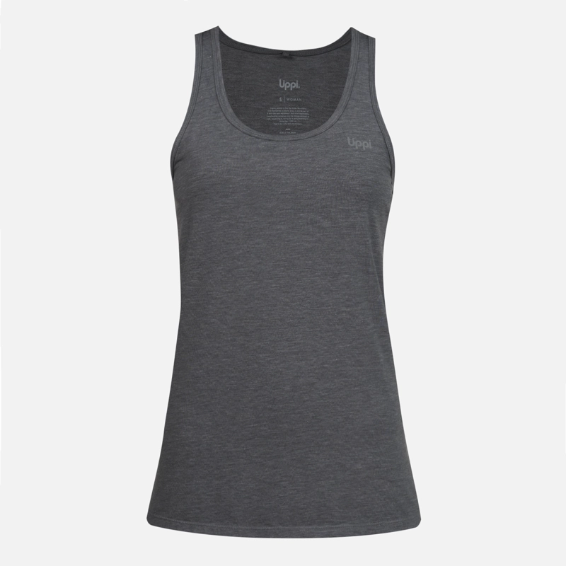 POLERA MUJER SUMMIT UV-STOP TANK GRIS MEDIO LIPPI - 1