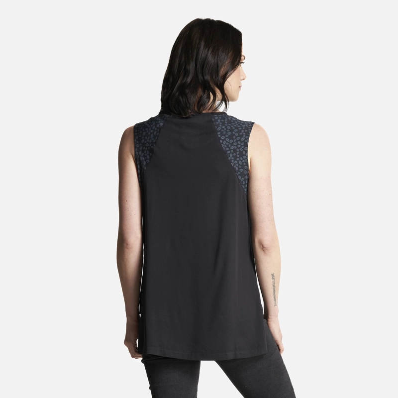 POLERA MUJER SUNSET T-SHIRT NEGRO LIPPI - 4
