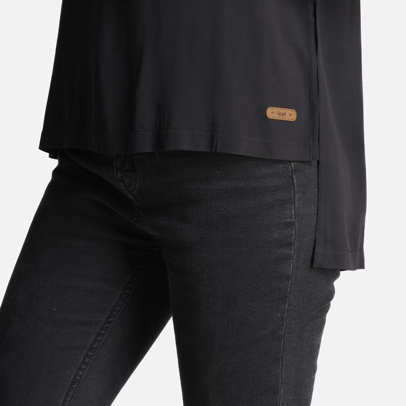 POLERA MUJER SUNSET T-SHIRT NEGRO LIPPI - 6