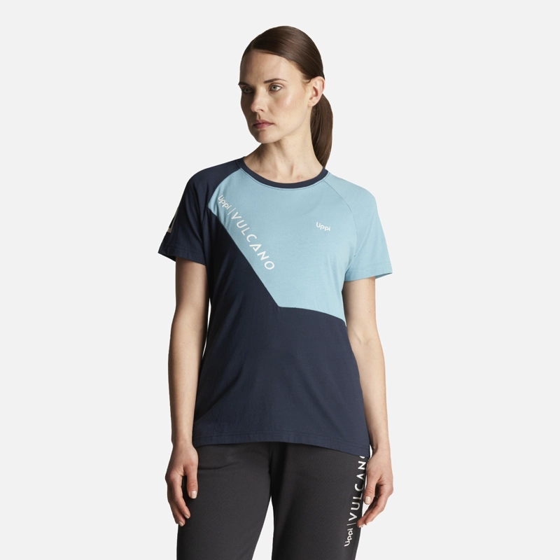 POLERA MUJER VULCANO COTTON SS T-SHIRT NEGRO LIPPI - 2