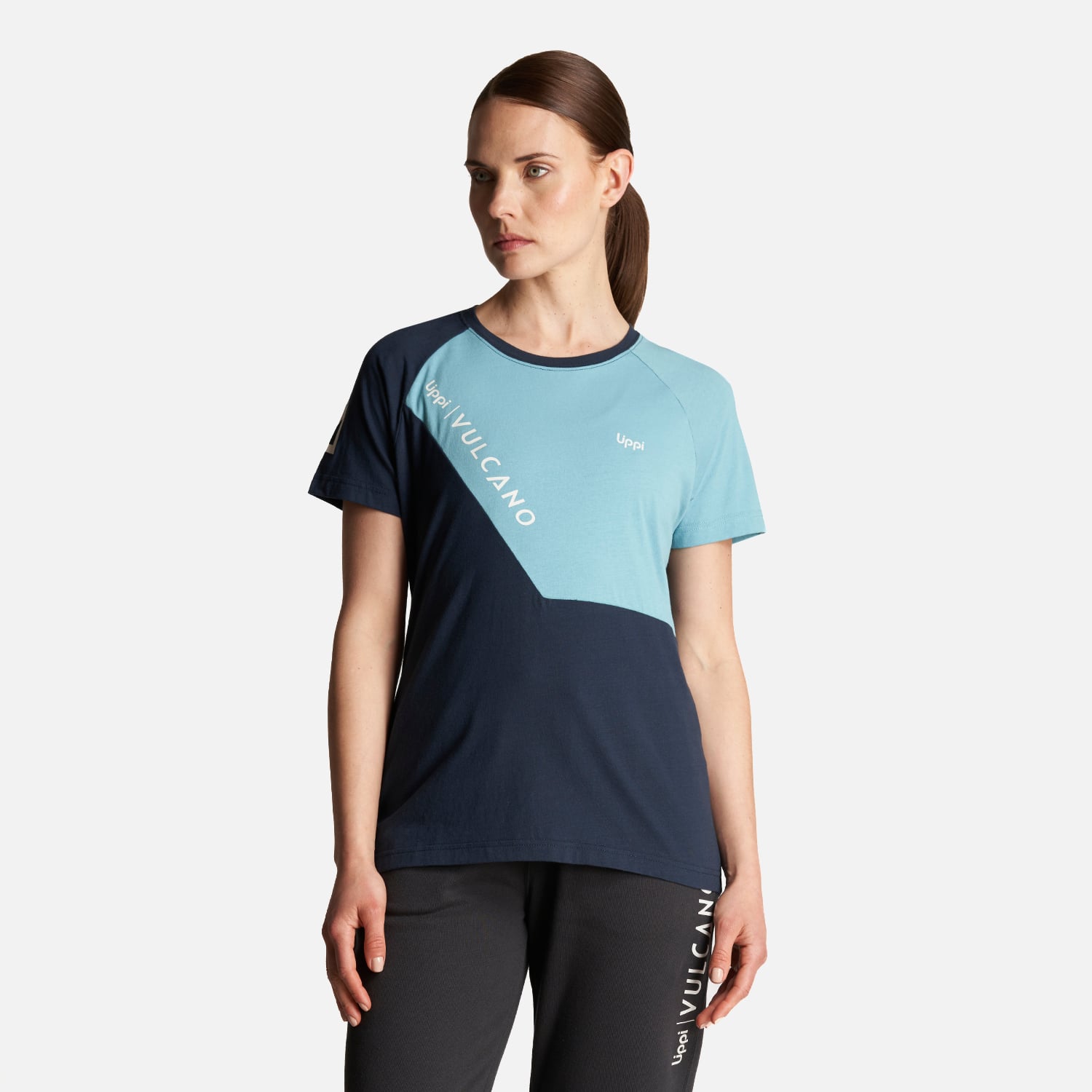 POLERA MUJER VULCANO COTTON SS T-SHIRT NEGRO LIPPI - 2