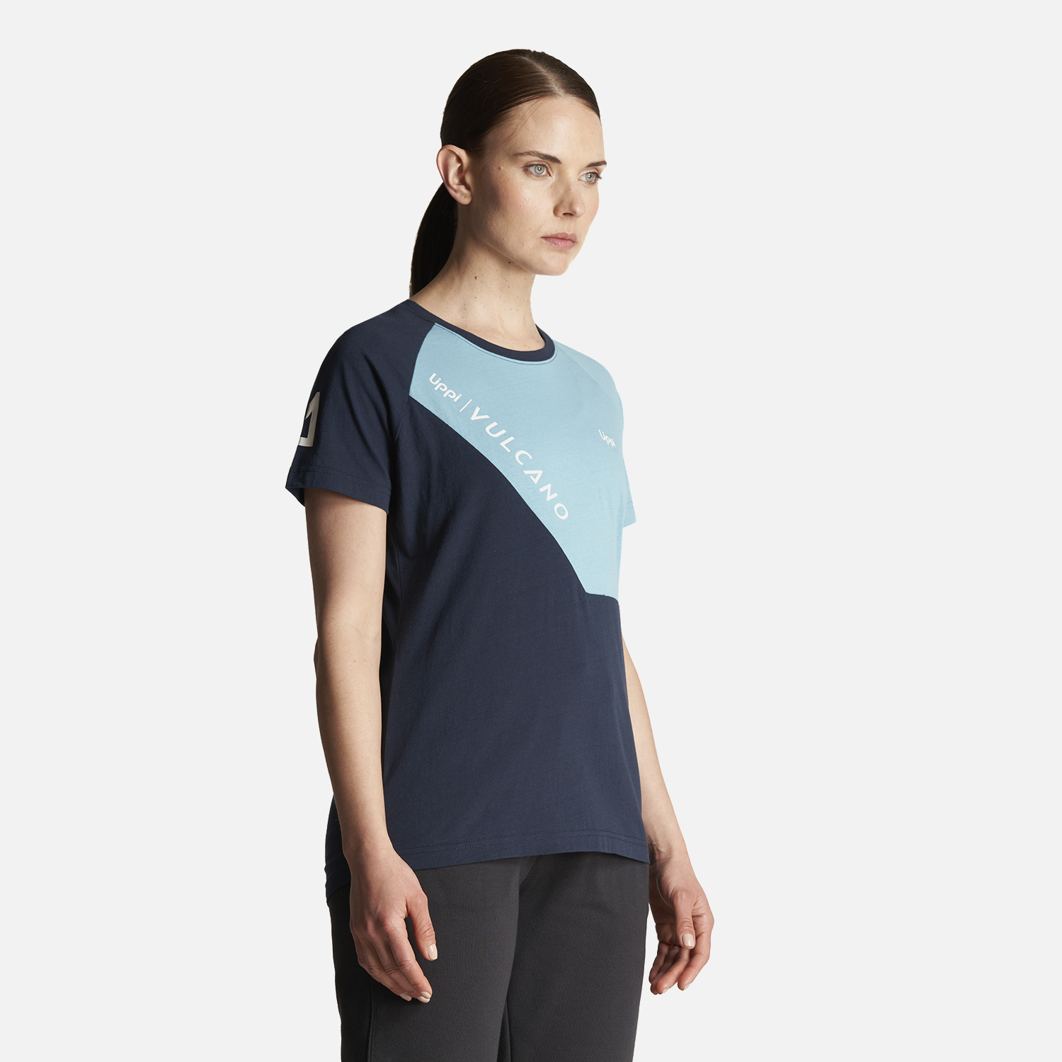 POLERA MUJER VULCANO COTTON SS T-SHIRT NEGRO LIPPI - 3