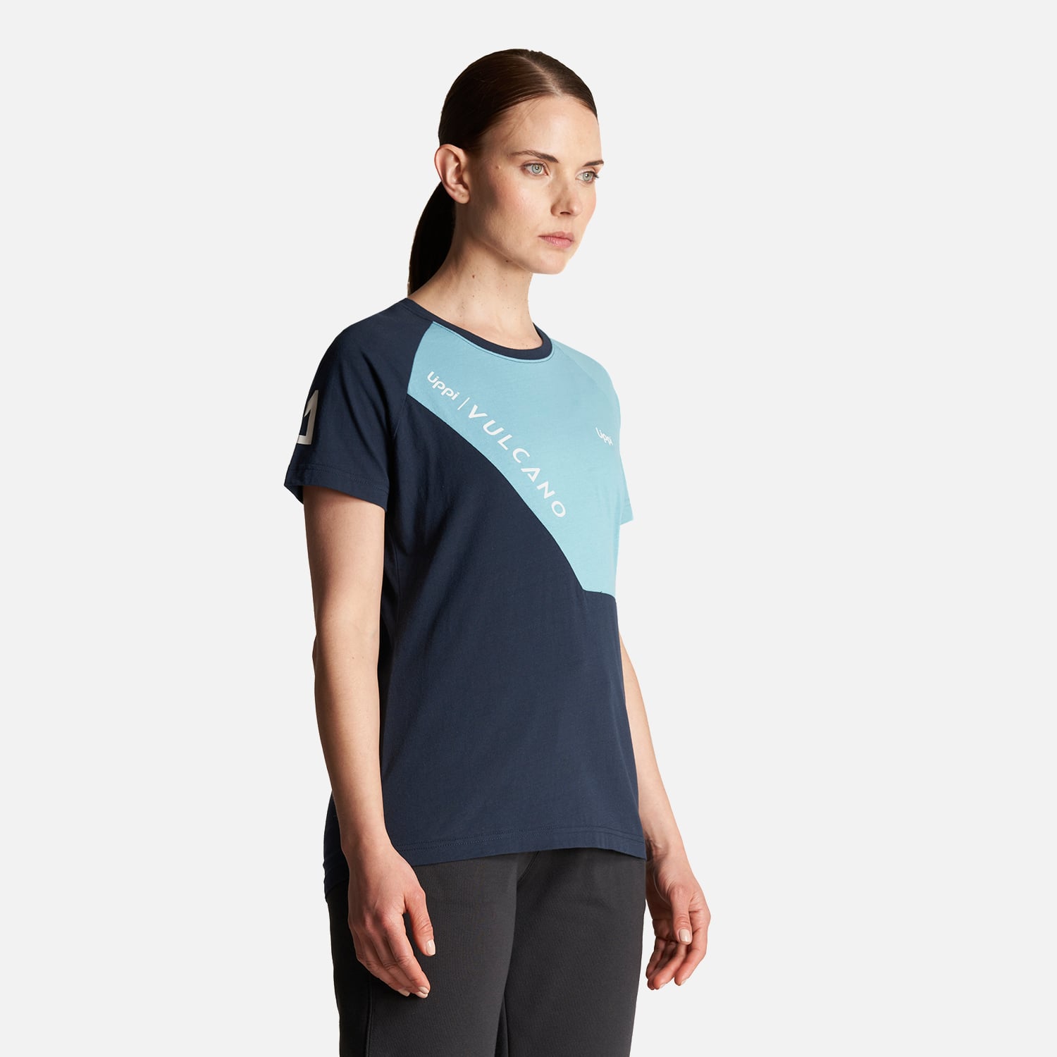 POLERA MUJER VULCANO COTTON SS T-SHIRT NEGRO LIPPI - 3