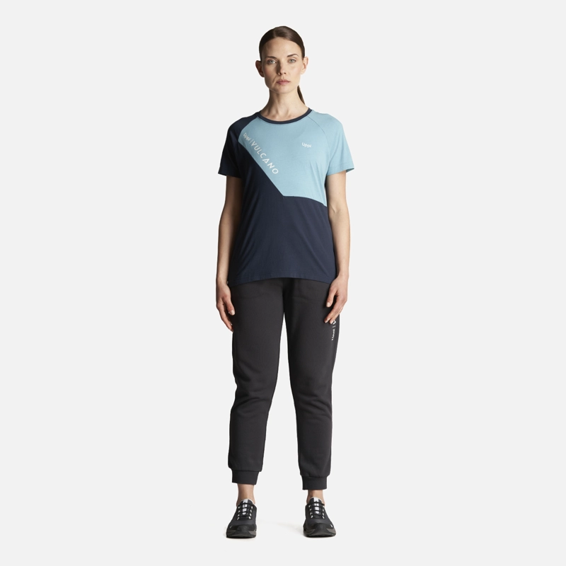 POLERA MUJER VULCANO COTTON SS T-SHIRT NEGRO LIPPI - 7