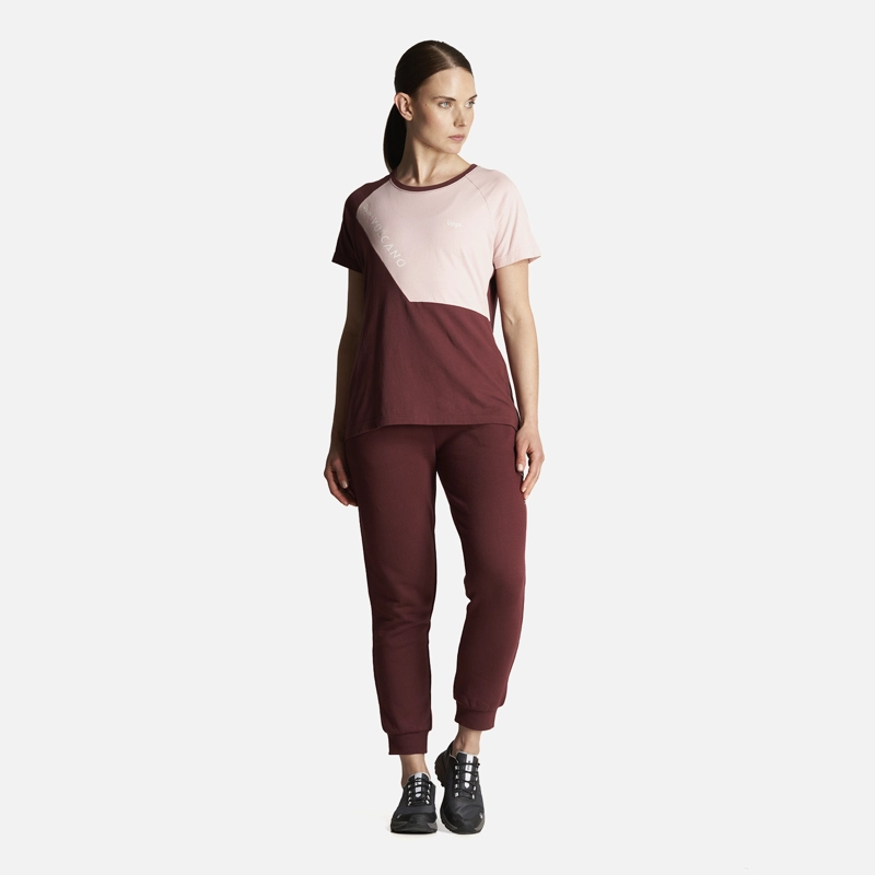 POLERA MUJER VULCANO COTTON SS T-SHIRT VINO LIPPI - 6