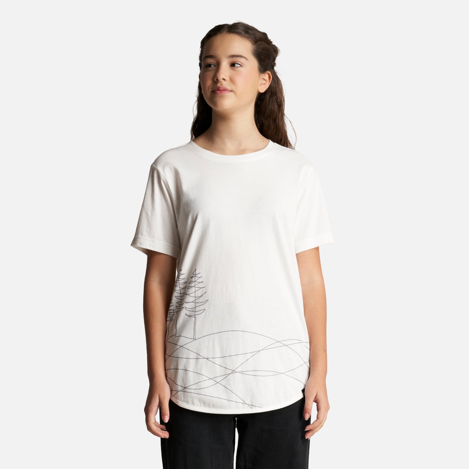 POLERA ALGODÓN NIÑA LIPPI BLANCO TEEN GIRL ESSENTIAL T-SHIRT - 2