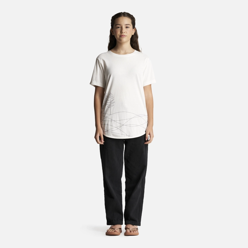 POLERA ALGODÓN NIÑA LIPPI BLANCO TEEN GIRL ESSENTIAL T-SHIRT - 5