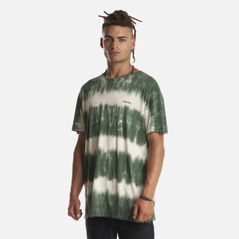 POLERA HOMBRE MAMBOO VERDE GRISACEO HAKA HONU - 3