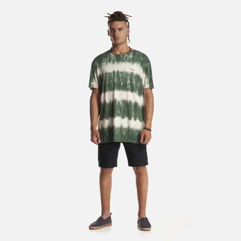 POLERA HOMBRE MAMBOO VERDE GRISACEO HAKA HONU - 6