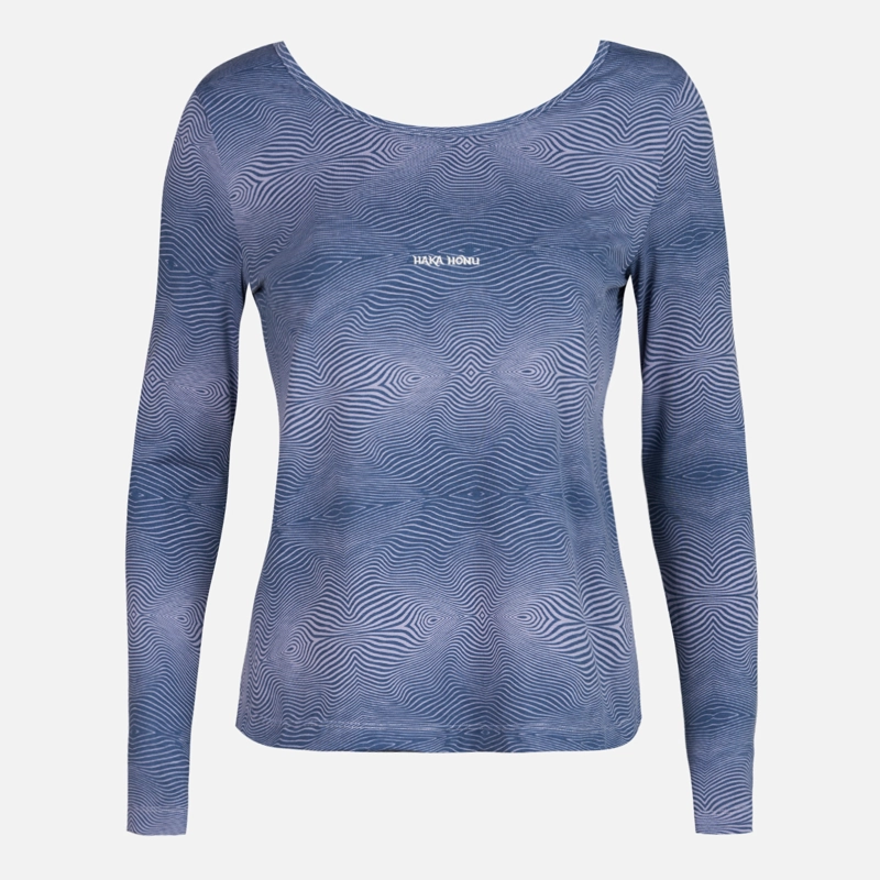 POLERA MUJER YANG PRINT VIOLETA HAKA HONU - 1