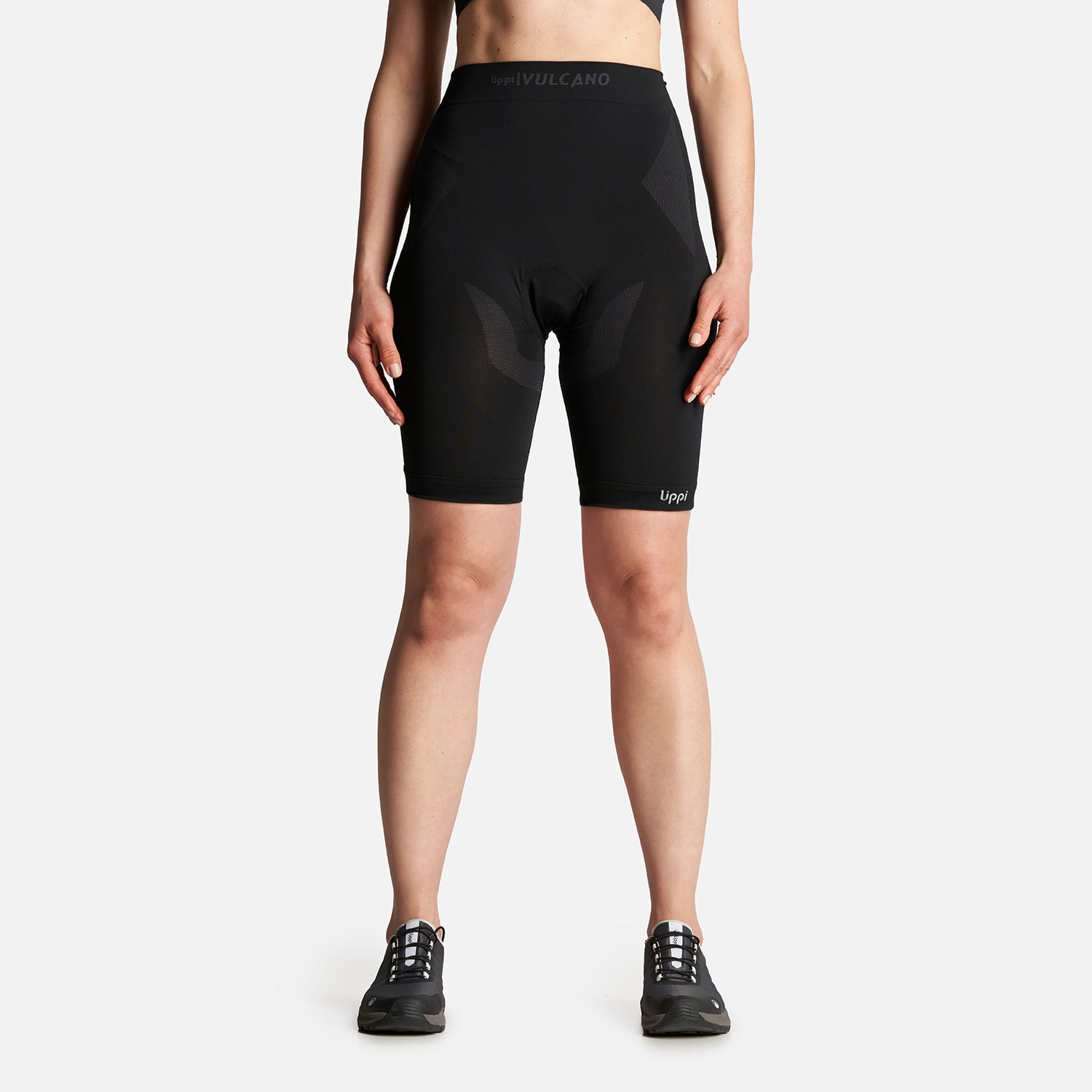 CALZA MUJER LIPPI NEGRO 4 BIKE SEAMLESS SHORT - 2