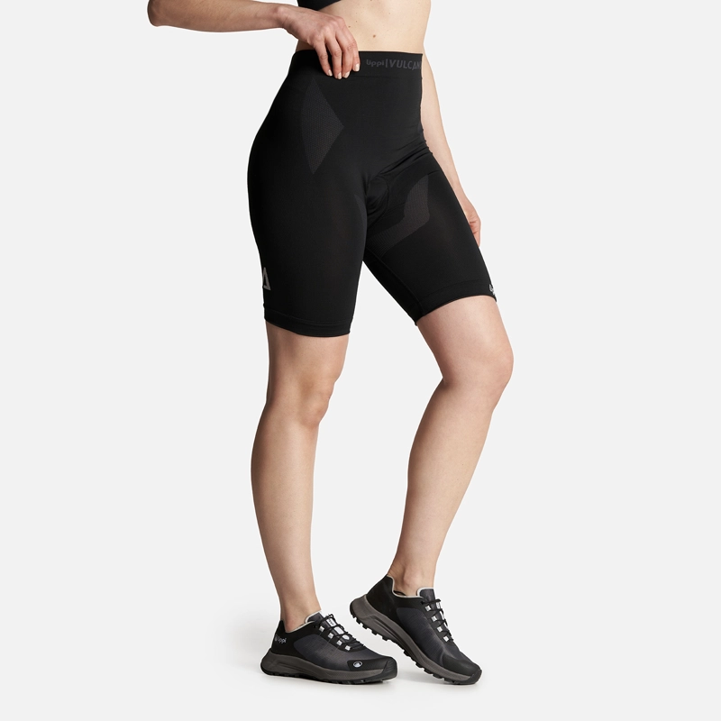 CALZA MUJER LIPPI NEGRO 4 BIKE SEAMLESS SHORT - 3