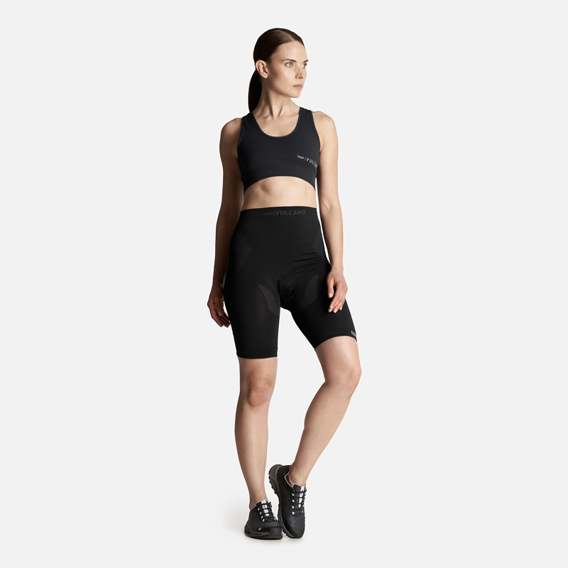 CALZA MUJER LIPPI NEGRO 4 BIKE SEAMLESS SHORT - 7