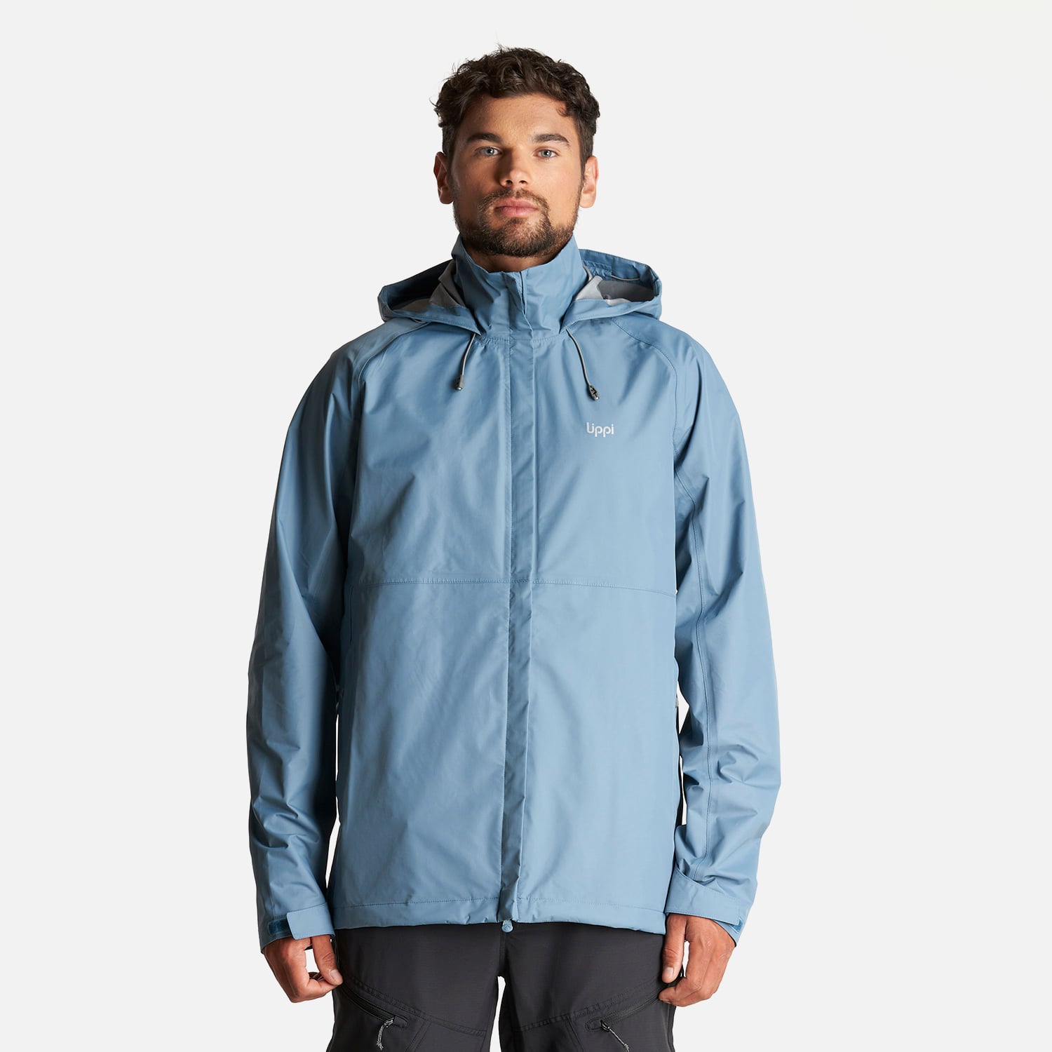 LIPPI CHAQUETA HOMBRE ALPINE B-DRY HOODY JACKET AZUL PIEDRA LIPPI