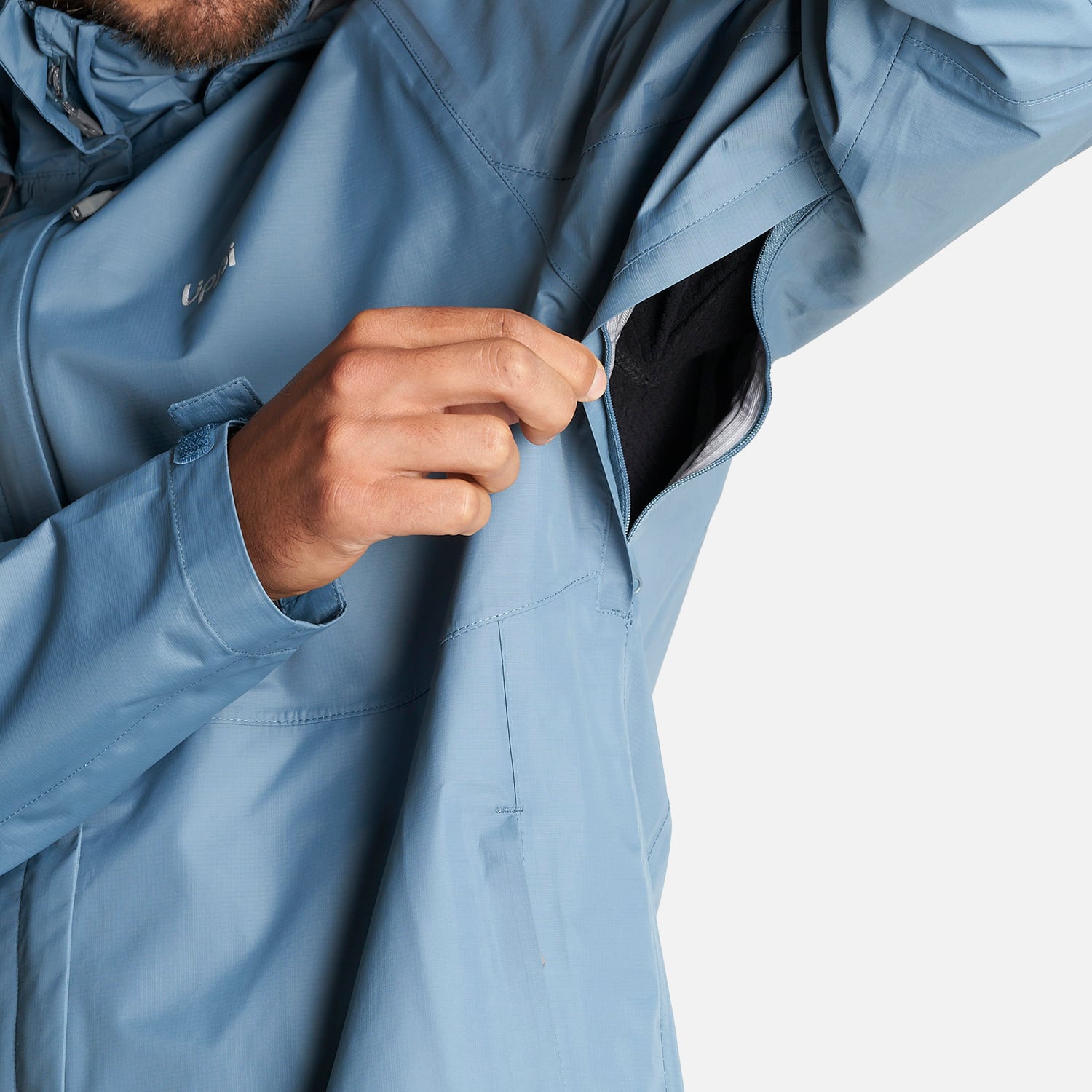CHAQUETA HOMBRE ALPINE B-DRY HOODY JACKET AZUL PIEDRA LIPPI - 8