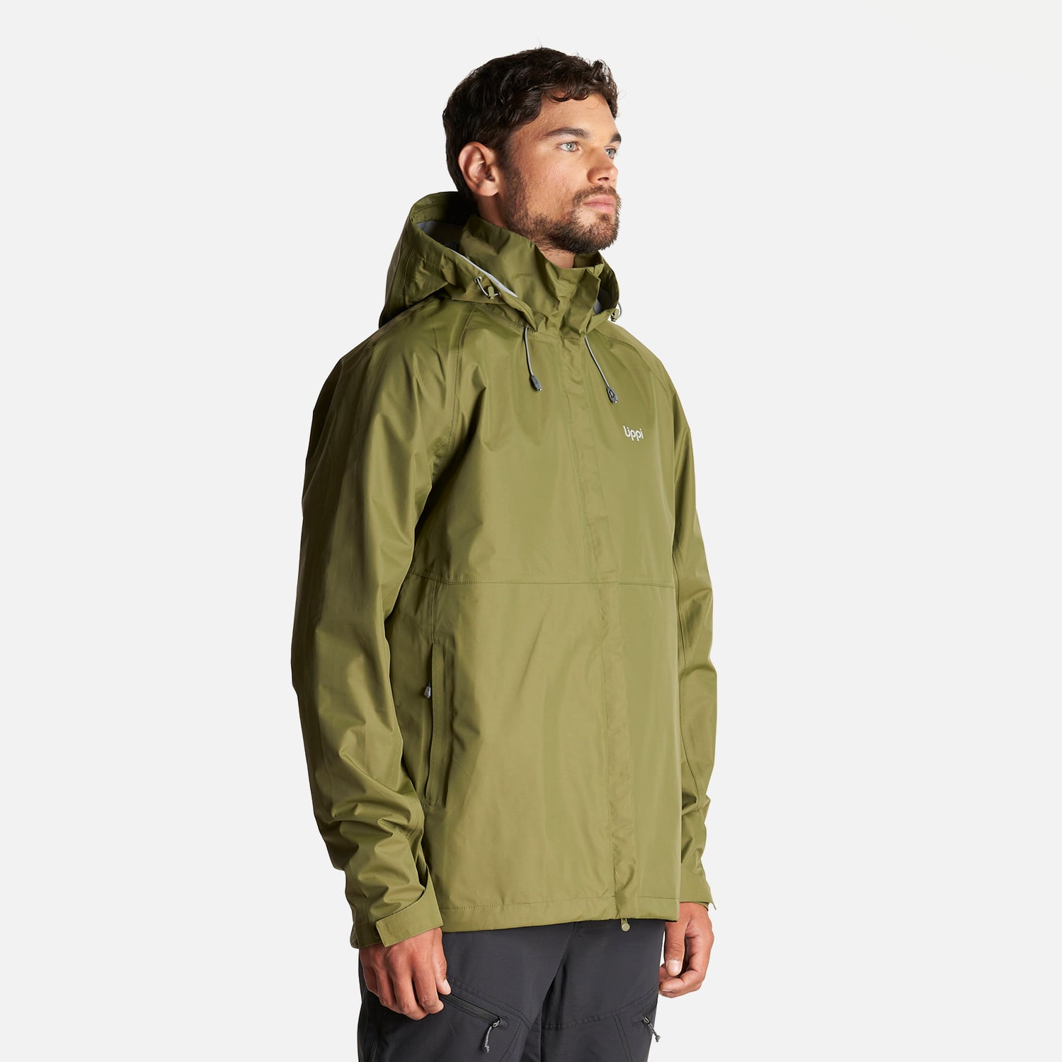 CHAQUETA HOMBRE ALPINE B-DRY HOODY JACKET VERDE LIPPI - 3