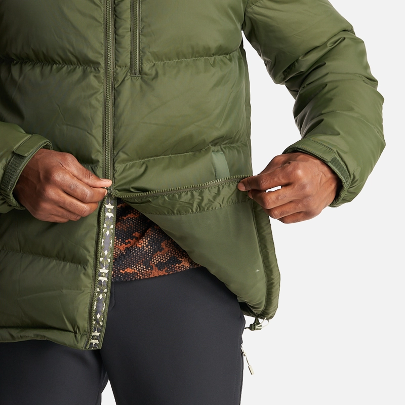 CHAQUETA HOMBRE CAMPO BASE VERDE MILITAR HAKA HONU - 9