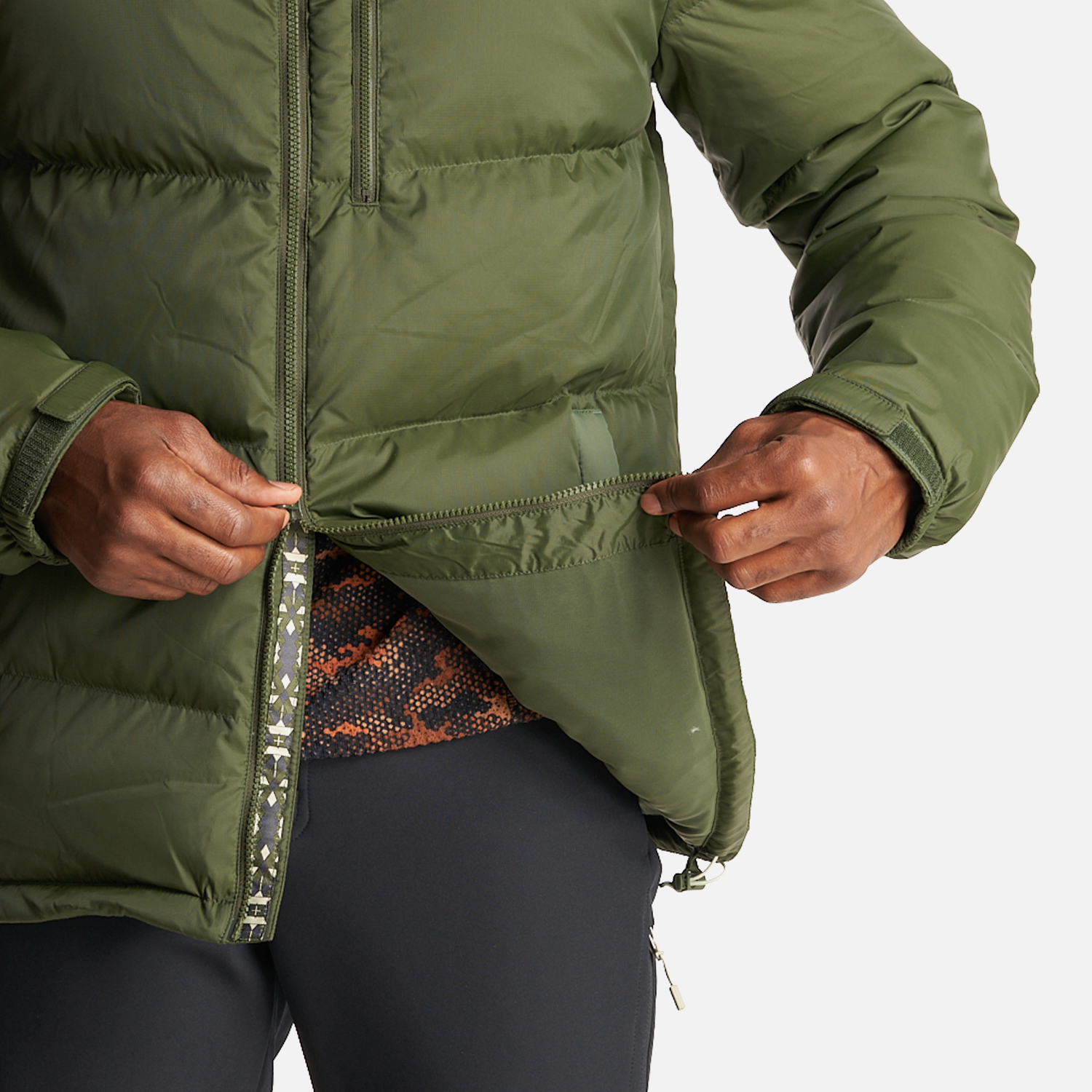 CHAQUETA HOMBRE CAMPO BASE VERDE MILITAR HAKA HONU - 9