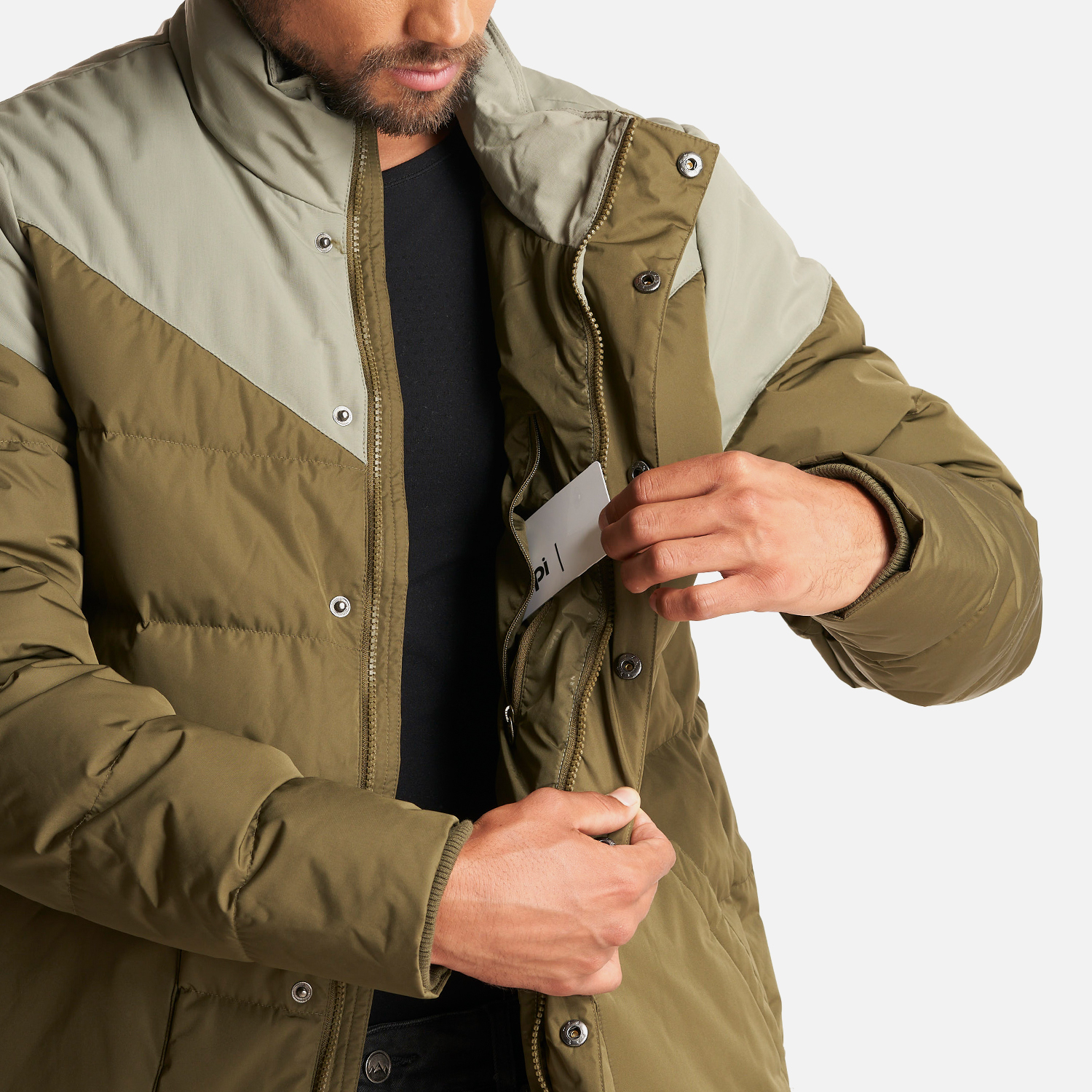 CHAQUETA HOMBRE KOBUK DOWN JACKET VERDE MILITAR LIPPI - 5