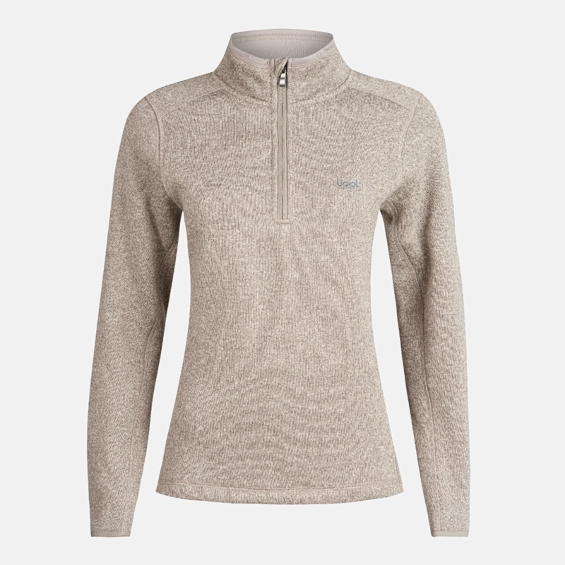 POLERON MUJER CORONADO THERM-PRO PULLOVER MELANGE BEIGE LIPPI - 1