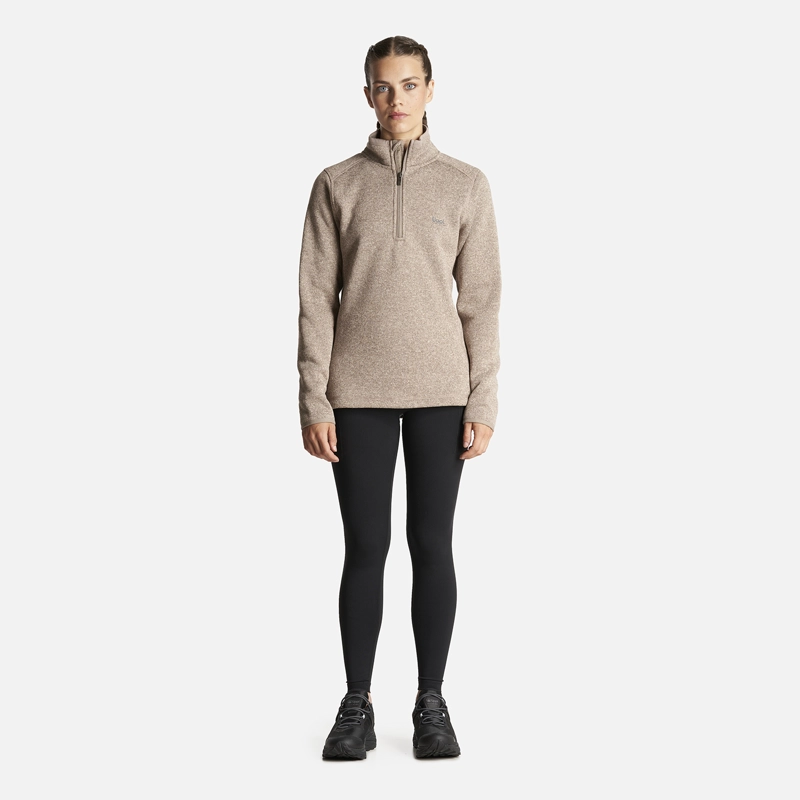 POLERON MUJER CORONADO THERM-PRO PULLOVER MELANGE BEIGE LIPPI - 6