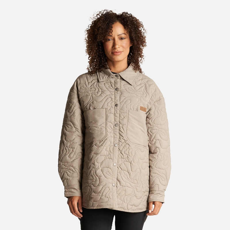 CAMISA MUJER PSICODELICA TAUPE HAKA HONU - 2