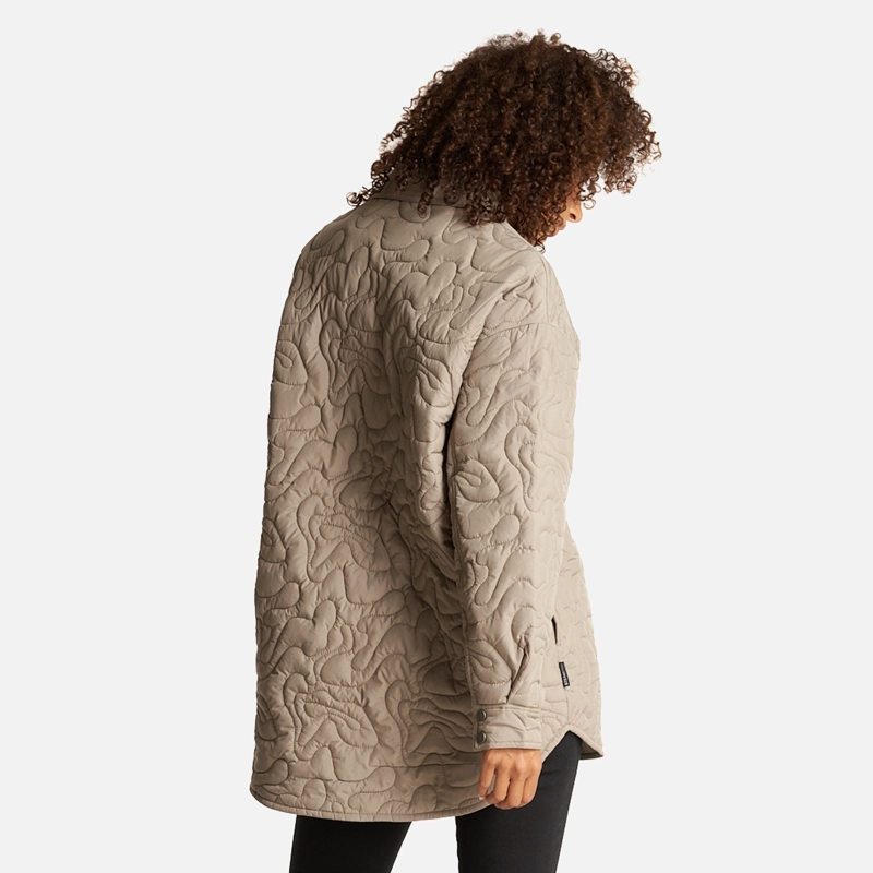 CAMISA MUJER PSICODELICA TAUPE HAKA HONU - 4
