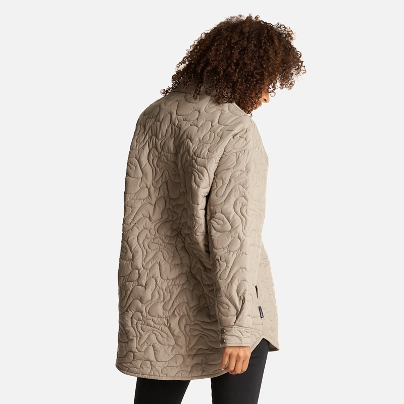 CAMISA MUJER PSICODELICA TAUPE HAKA HONU - 4