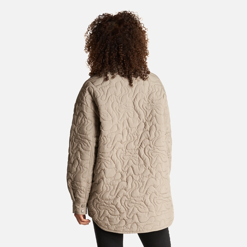 CAMISA MUJER PSICODELICA TAUPE HAKA HONU - 5