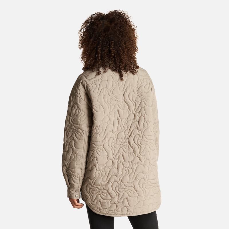 CAMISA MUJER PSICODELICA TAUPE HAKA HONU - 5