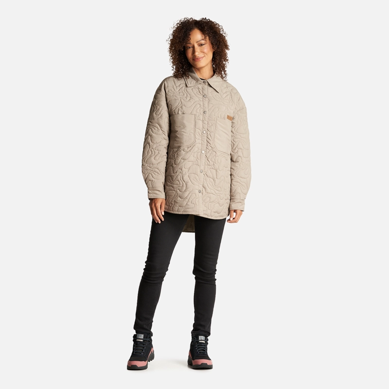 CAMISA MUJER PSICODELICA TAUPE HAKA HONU - 8