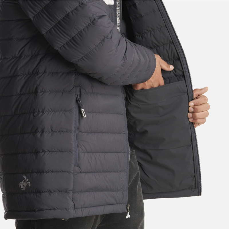 CHAQUETA HOMBRE INFIERNILLO CON GORRO NEGRO HAKA HONU - 8